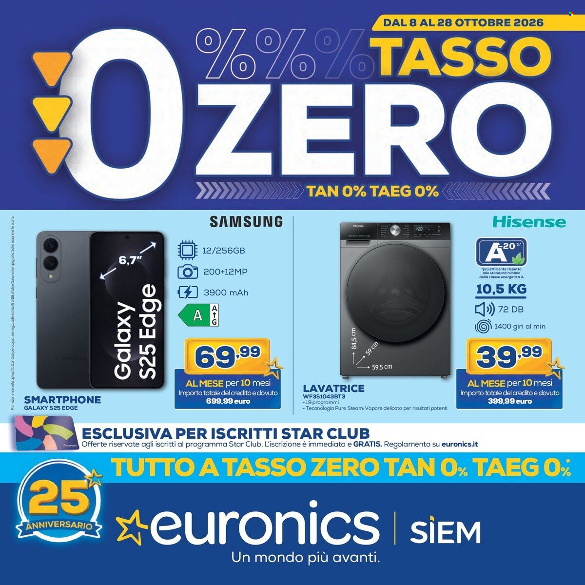 Volantino Euronics - 8/10/2026 - 28/10/2026. Pagina 1
