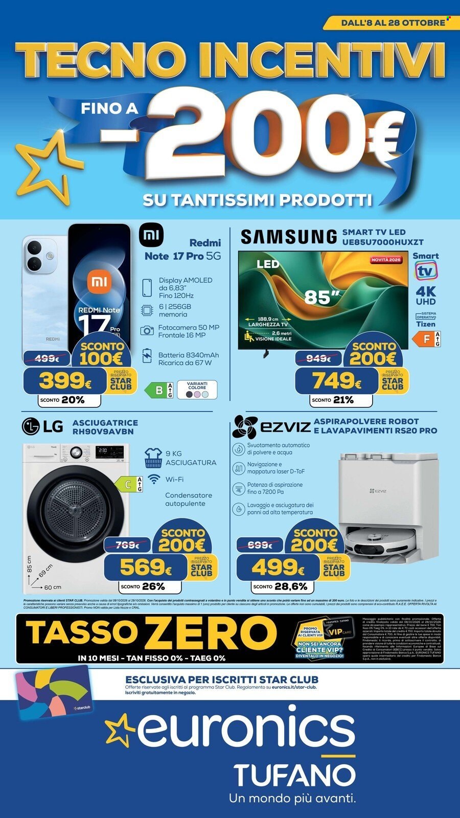 Volantino Euronics - 8/10/2026 - 28/10/2026. Pagina 1