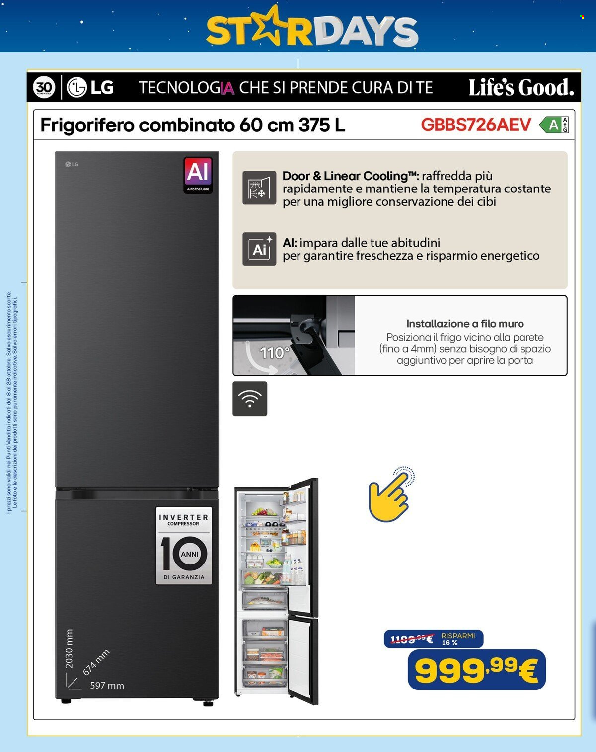Volantino Euronics - 8/10/2026 - 29/10/2026. Pagina 22