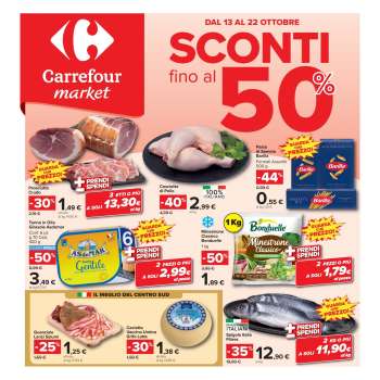 Volantino Carrefour - 13/10/2026 - 22/10/2026.