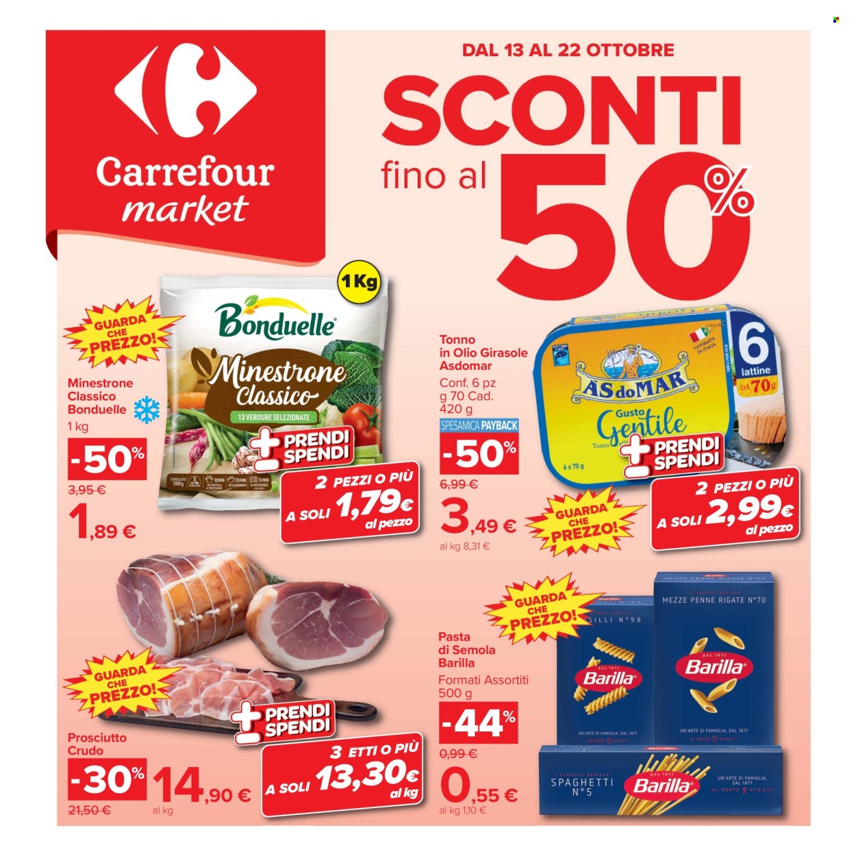 Volantino Carrefour - 13/10/2026 - 22/10/2026. Pagina 1