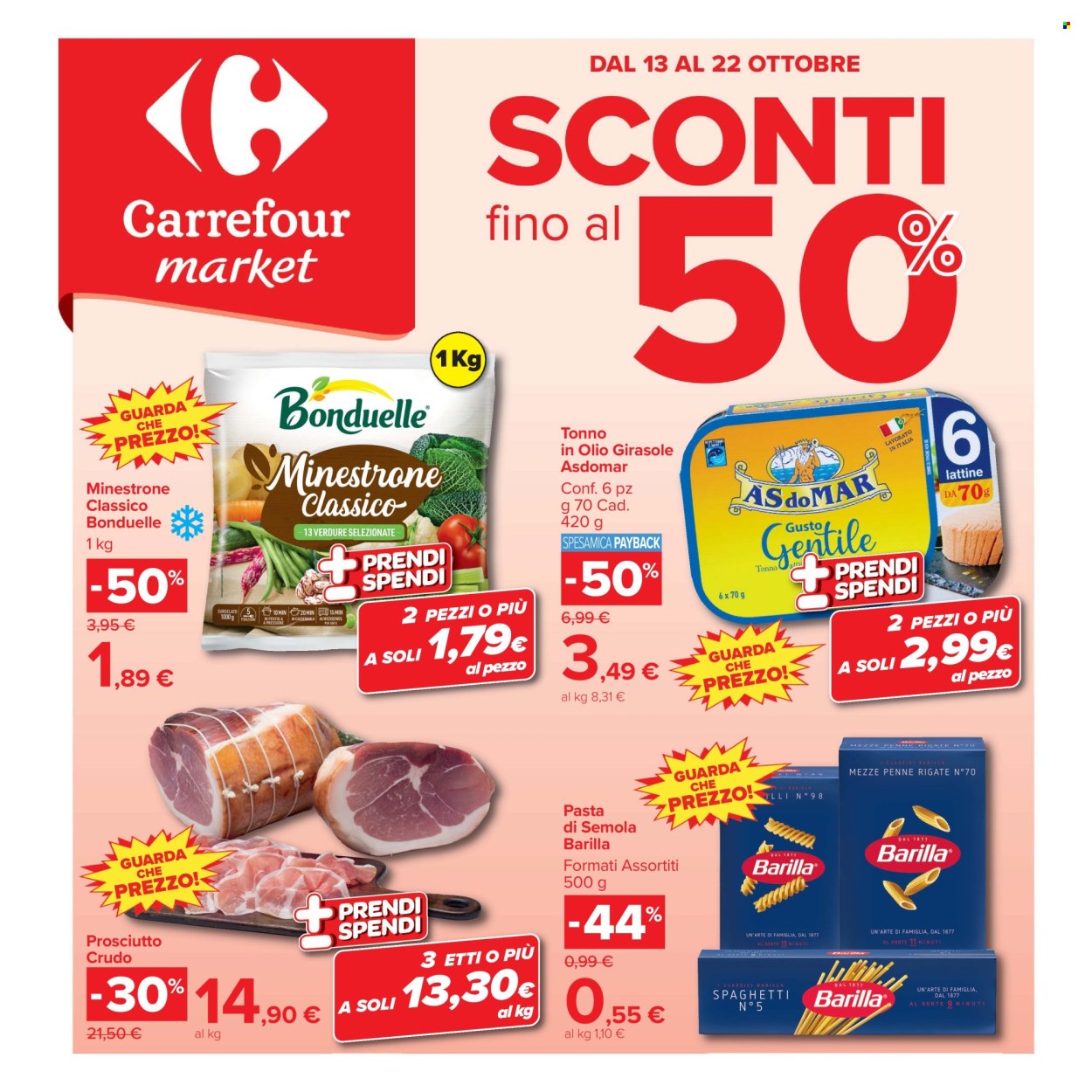Volantino Carrefour - 13/10/2026 - 22/10/2026. Pagina 1