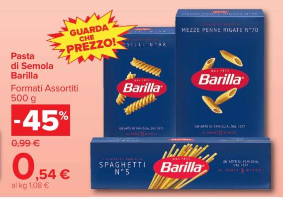 PASTA DI SEMOLA BARILLA