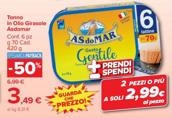 Tonno in Olio Girasole Asdomar