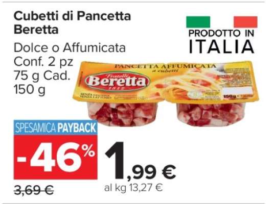 Cubetti di Pancetta Beretta