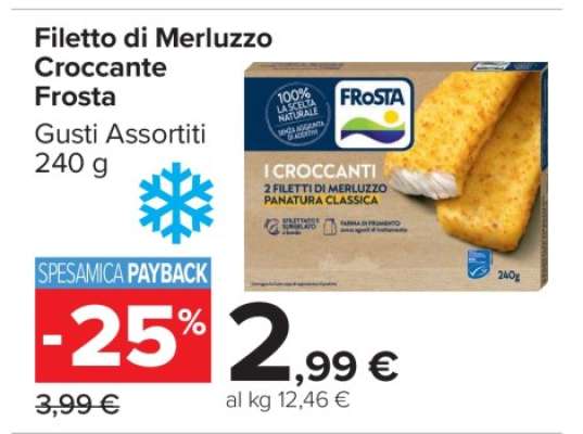 Filetto di Merluzzo Croccante Frosta