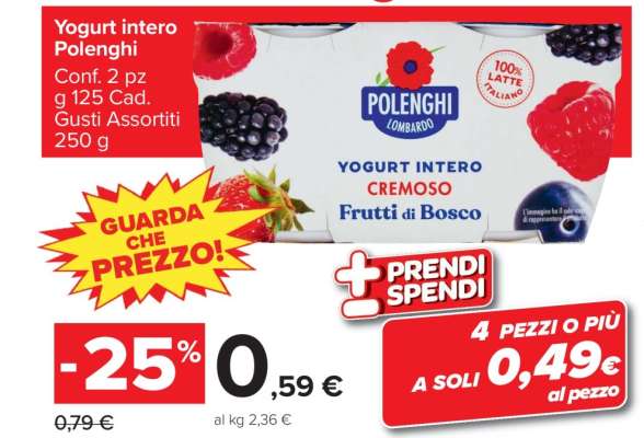 Yogurt intero Polenghi