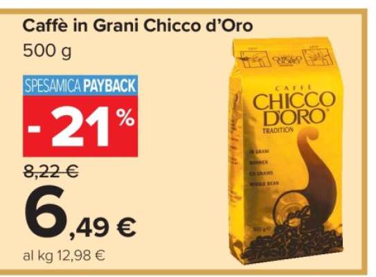 Caffè in grani Chicco d’Oro
