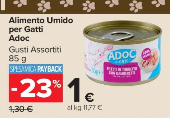 Alimento Umido per Gatti Adoc