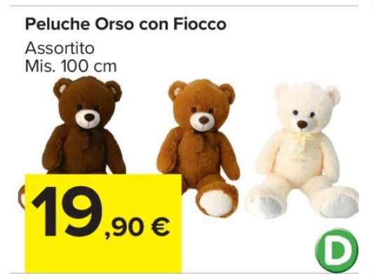 Peluche Orso con Fiocco