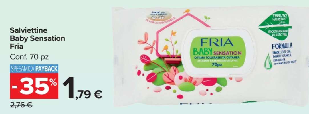 Salviettine Baby Sensation Fria