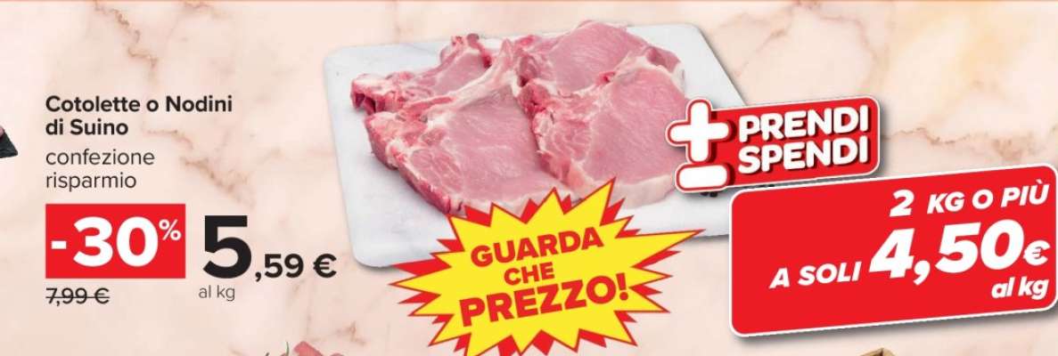 Cotolette o Nodini di Suino