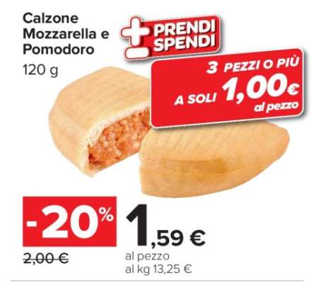 Calzone Mozzarella e Pomodoro