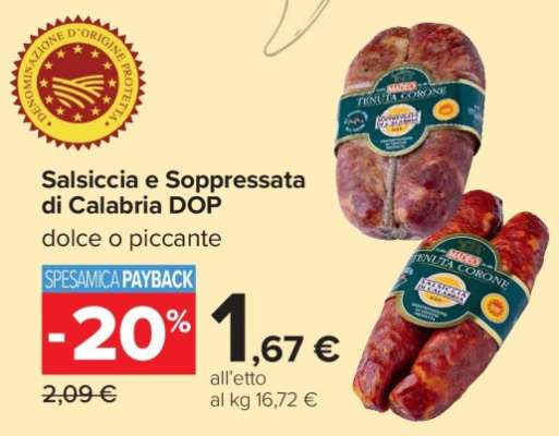 Salsiccia e Soppressata di Calabria DOP
