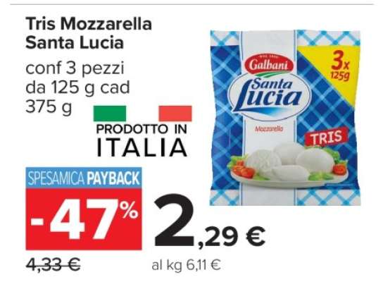 Tris Mozzarella Santa Lucia