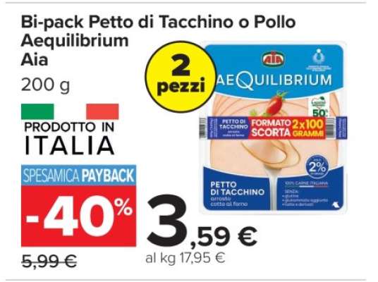 Bi-pack Petto di Tacchino o Pollo Aequilibrium Aia