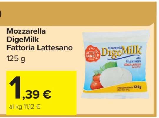 Mozzarella DigeMilk Fattoria Lattesano