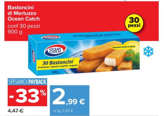 Bastoncini di Merluzzo Ocean Catch