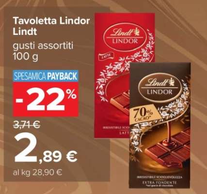 Tavoletta Lindor Lindt