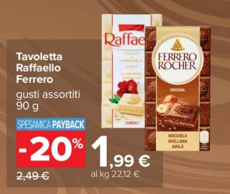 Tavoletta Raffaello Ferrero