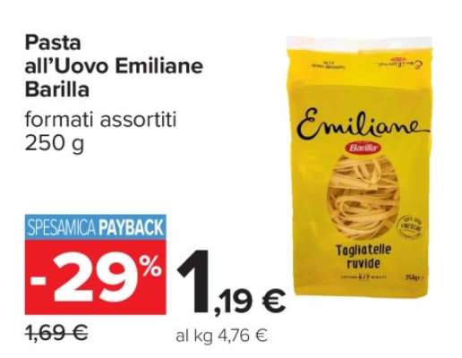 PASTA ALL'UOVO EMILIANE BARILLA