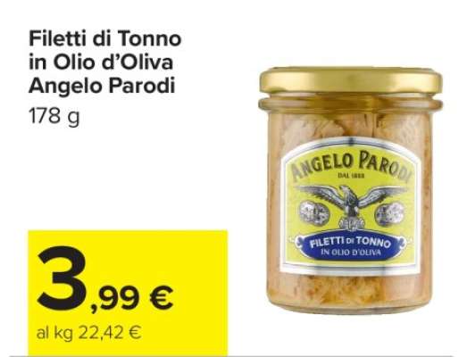 FILETTI DI TONNO IN OLIO D'OLIVA ANGELO PARODI