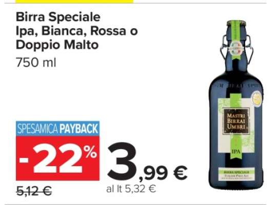 Birra Speciale Ipa, Bianca, Rossa o Doppio Malto