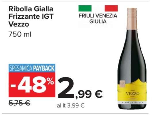 Ribolla Gialla Frizzante IGT Vezzo