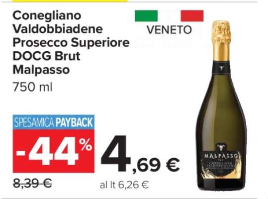Conegliano Valdobbiadene Prosecco Superiore DOCG Brut Malpasso
