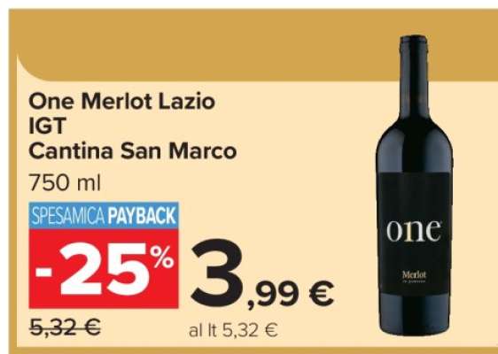 One Merlot Lazio IGT Cantina San Marco