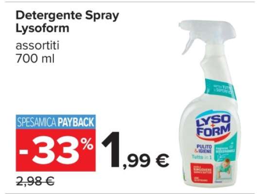 Detergente Spray Lysoform