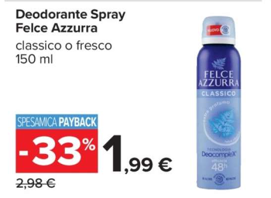Deodorante Spray Felce Azzurra