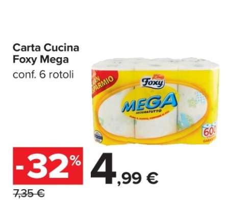 Carta Cucina Foxy Mega
