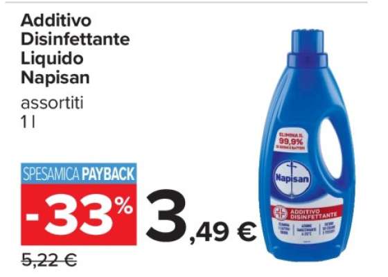 ADDITIVO DISINFETTANTE LIQUIDO NAPISAN