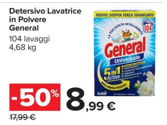 DETERSIVO LAVATRICE IN POLVERE GENERAL