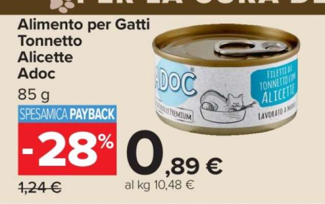 Alimento per Gatti Tonnetto Alicette Adoc