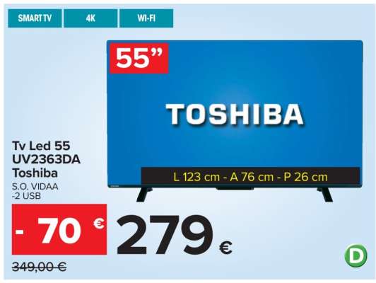 Tv Led 55 UV2363DA Toshiba