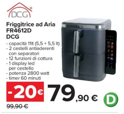 Friggitrice ad Aria FR4612D DCG