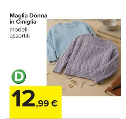 Maglia Donna in Ciniglia