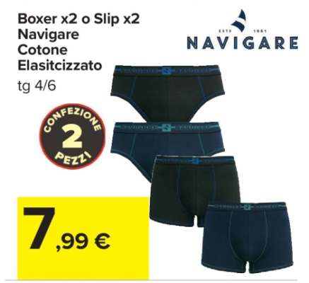 Boxer x2 o Slip x2 Navigare