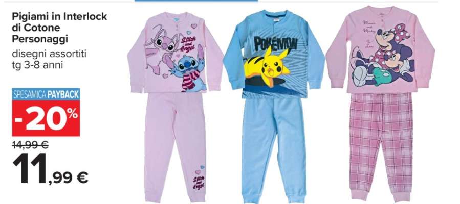 PigiamI in Interlock di Cotone Personaggi