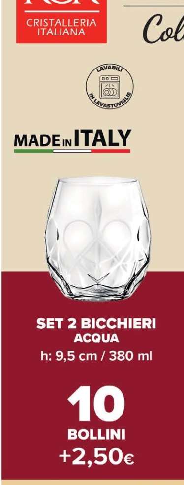 SET 2 BICCHIERI ACQUA