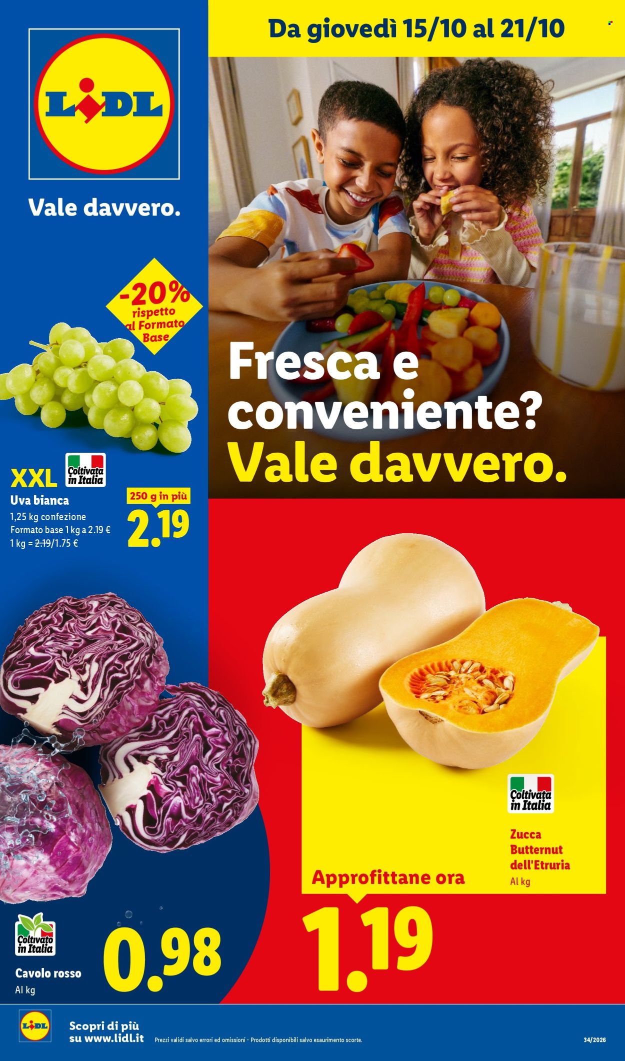 Volantino Lidl - 15/10/2026 - 21/10/2026. Pagina 1