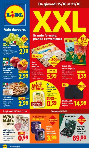 Volantino Lidl - 15/10/2026 - 21/10/2026.