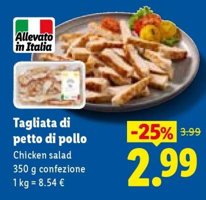Tagliata Di Petto Di Pollo