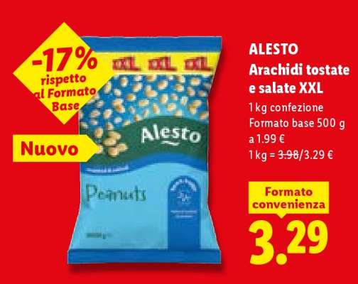 ALESTO Arachidi tostate e salate XXL