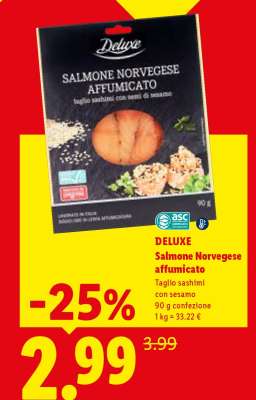 Deluxe Salmone norvegese affumicato