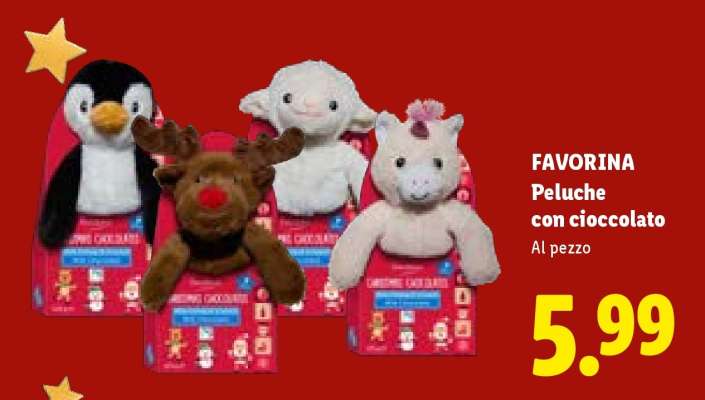 Favorina Peluche con cioccolato