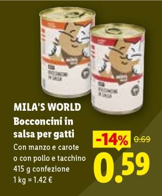 MILA'S WORLD Bocconcini in salsa per gatti