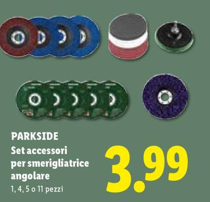 PARKSIDE Set accessori per smerigliatrice angolare